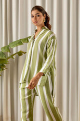 Green Striped Muslin (Shirt only)