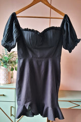 Black Off-Shoulder Dress (PL-52)