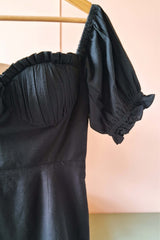 Black Off-Shoulder Dress (PL-52)