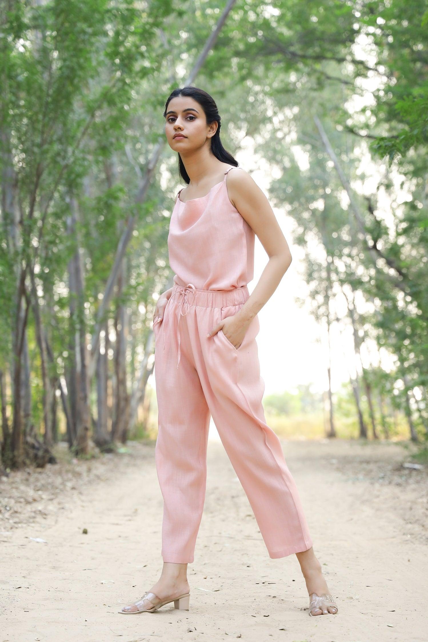 Rose Pink Camisole and Pants (Set of 2)