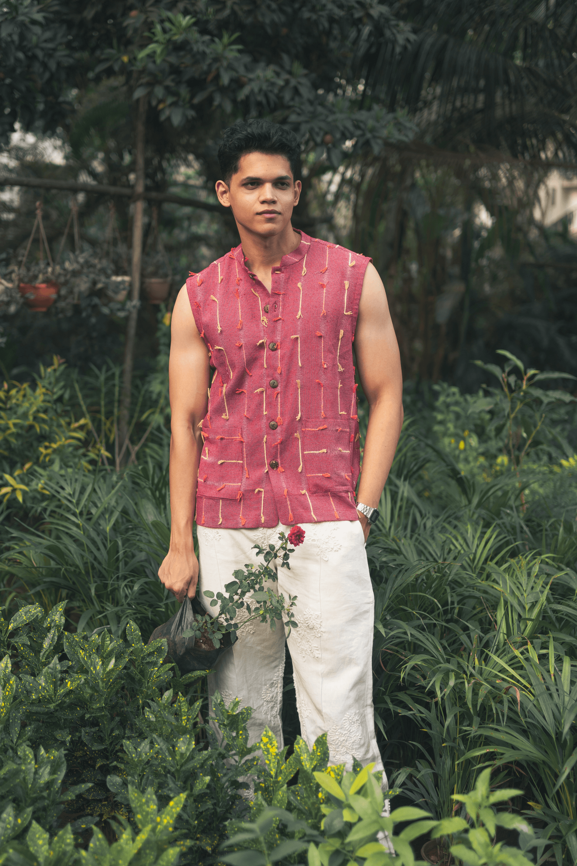 Maroon Vest Jacket