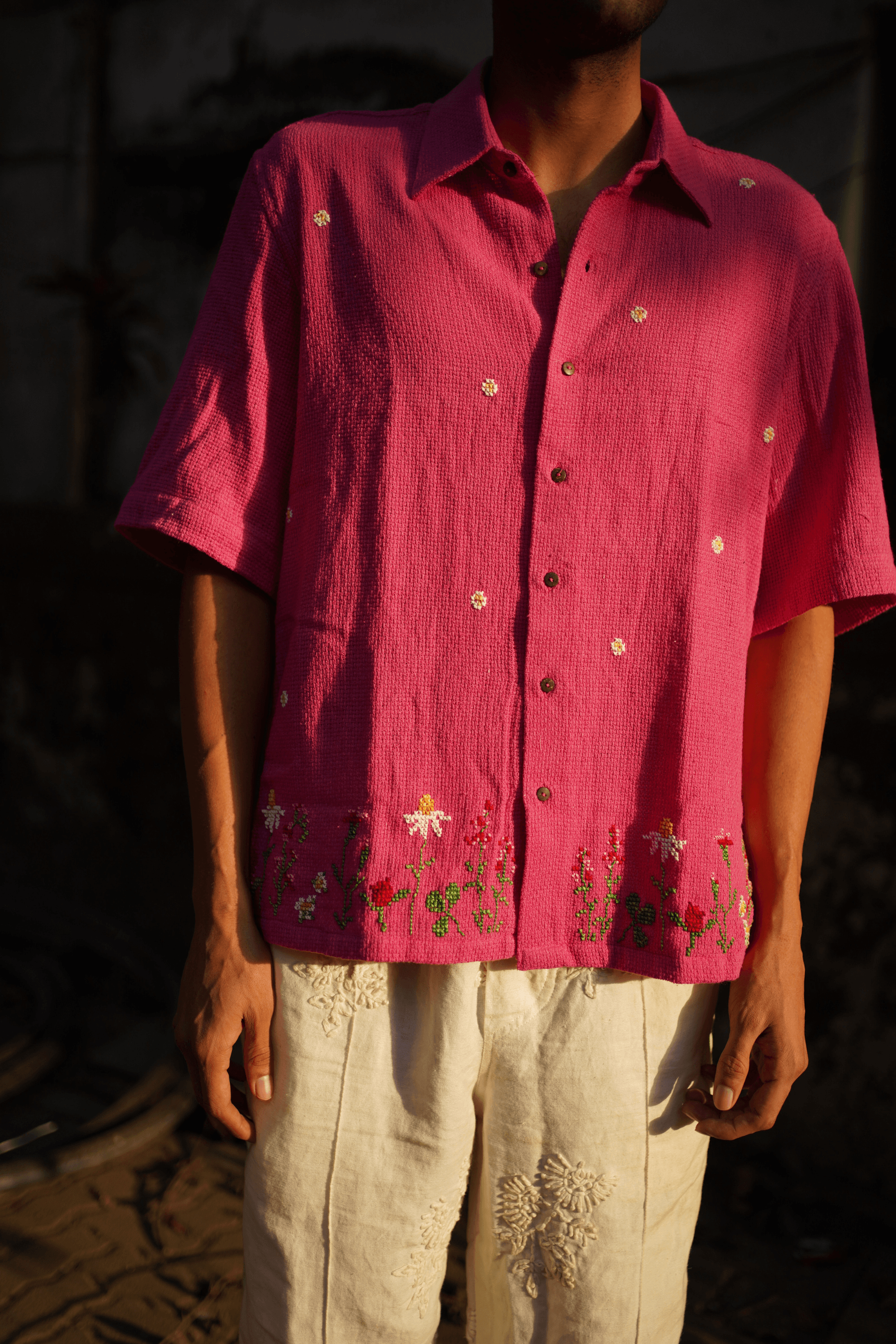 Bageecha Cross-Stitch Shirt