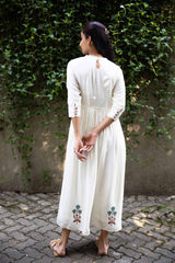 Off-white Moroccan Muslin Maxi