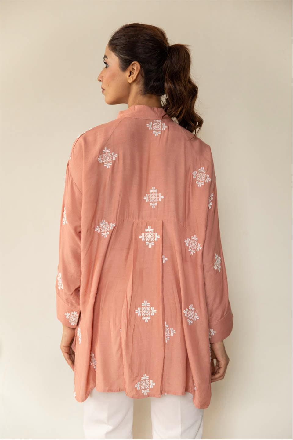 Rose Embroidered Muslin (Shirt only)