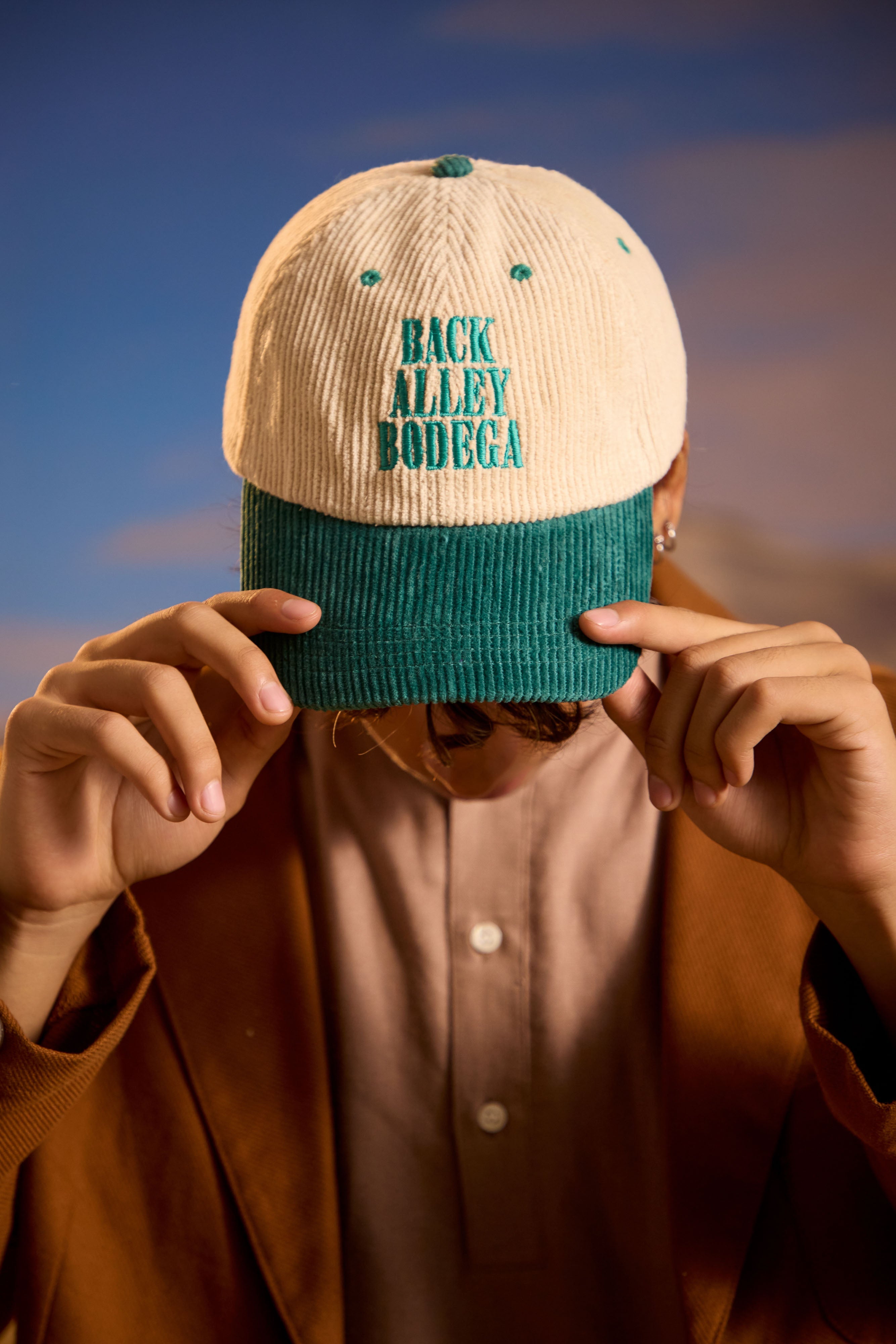 Classic Corduroy Cap - Teal Green