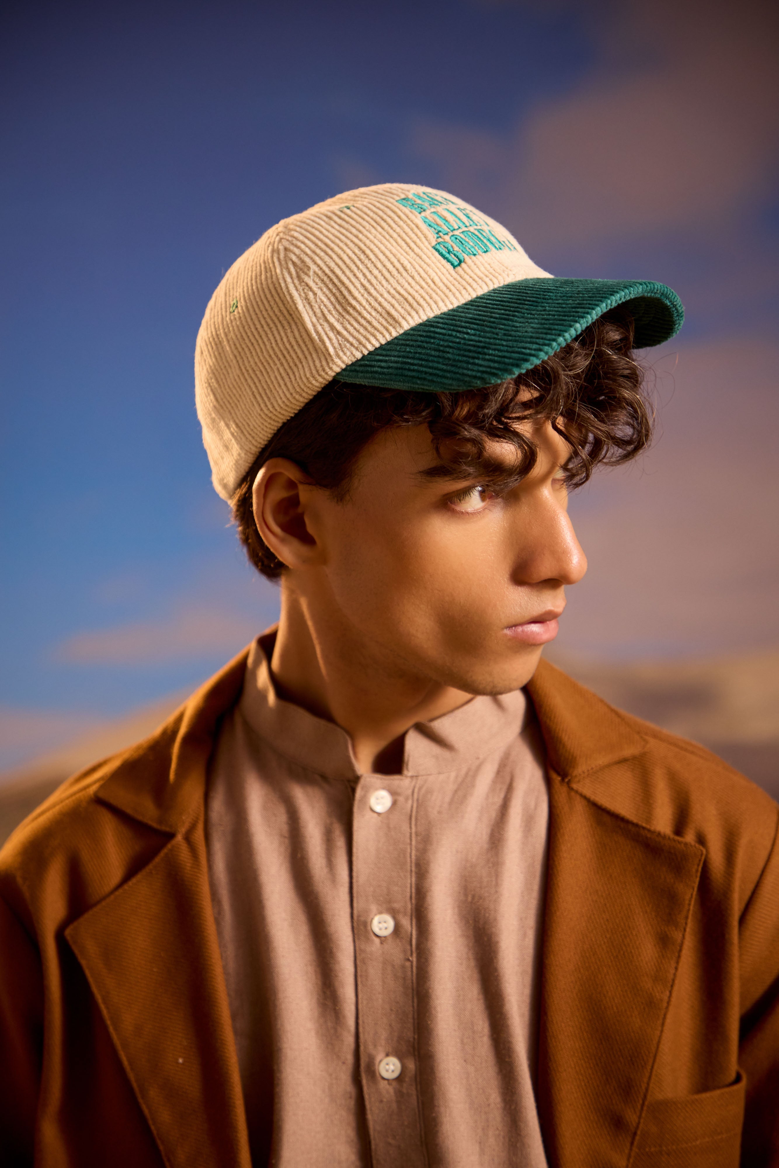 Classic Corduroy Cap - Teal Green