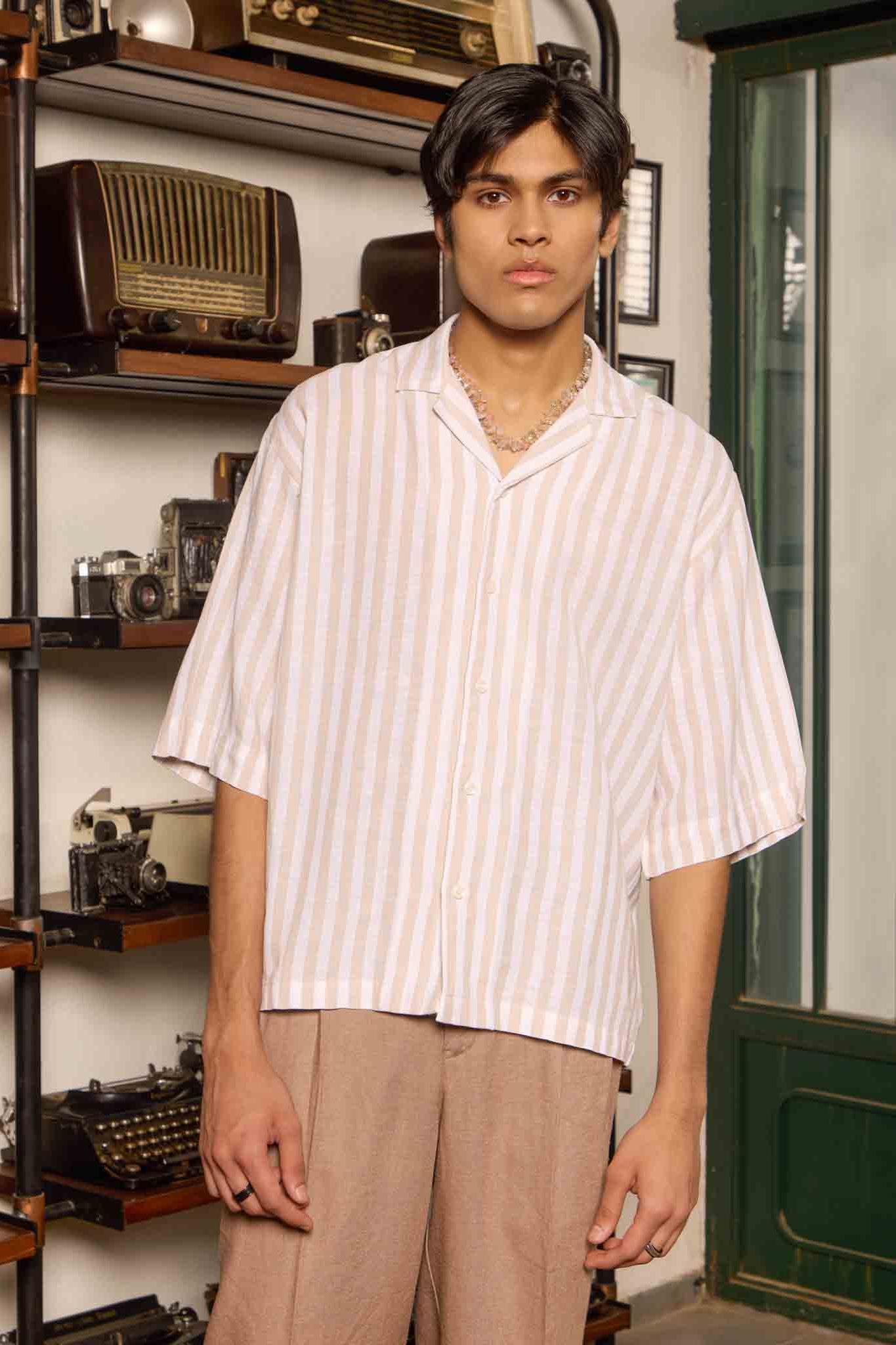 Summer Button Up - Beige