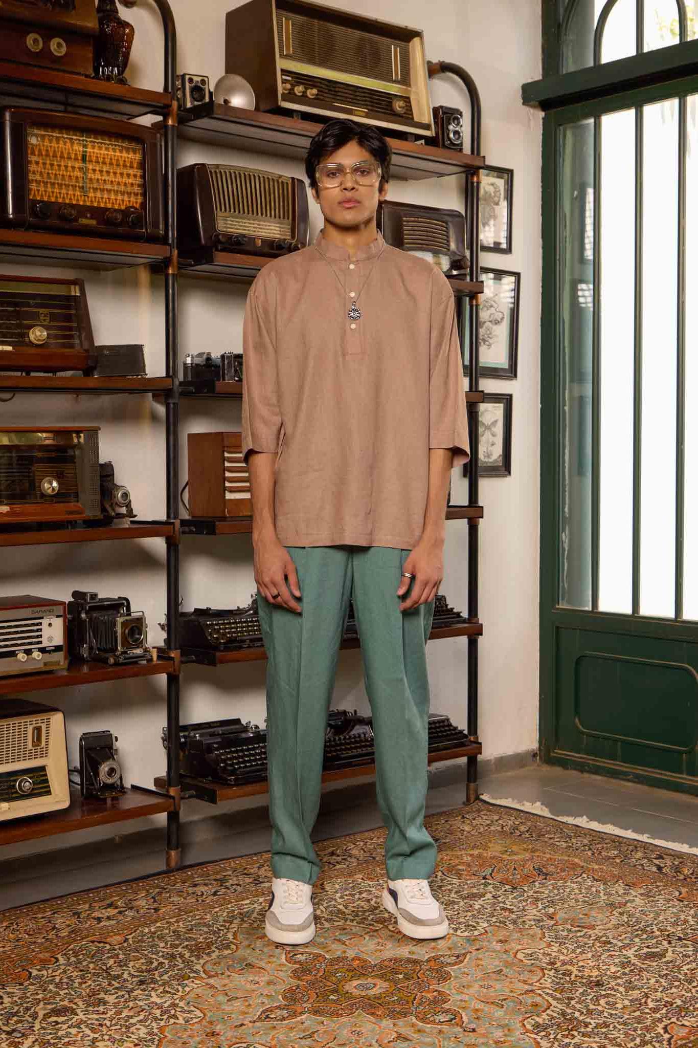 Boxy Kurta - Earth