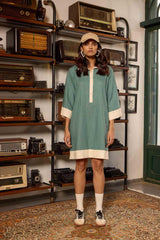 Linen Green Tunic Dress