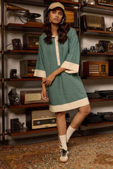 Linen Green Tunic Dress