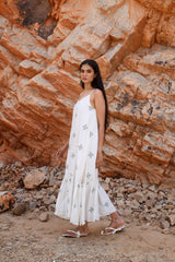 Off white Strappy Maxi