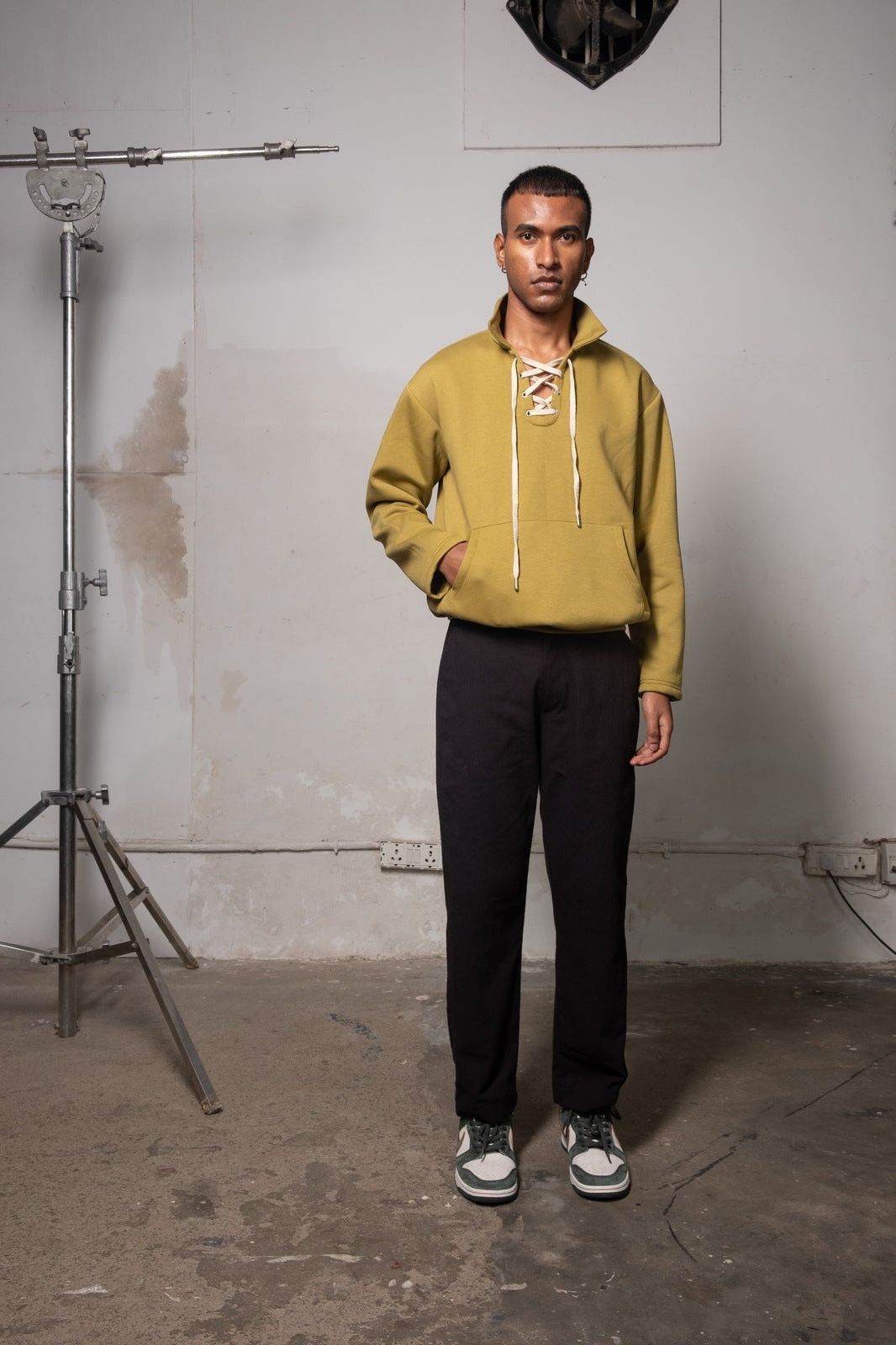 Mustard Fleece Pullover