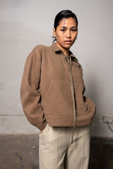 Brown Fleece Pullover