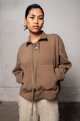 Brown Fleece Pullover