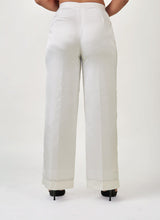 Dusk White Satin Pants