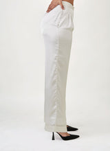 Dusk White Satin Pants