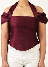 Nightfall Wine Corset Top