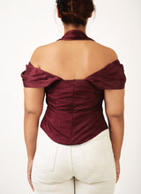 Nightfall Wine Corset Top