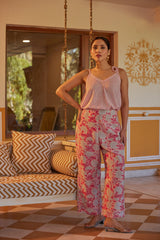 Candy Floral Hand Block Printed Pant